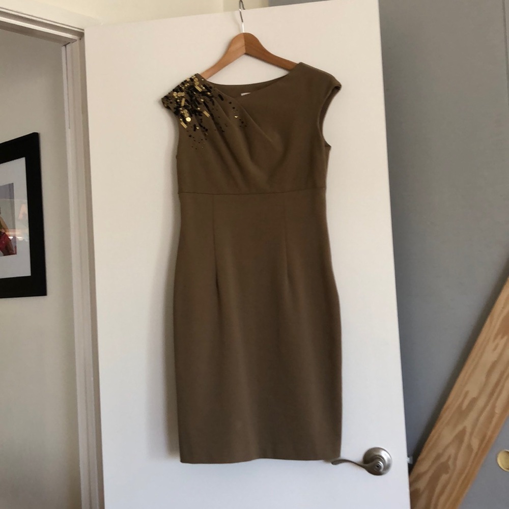 Gold cocktail dress